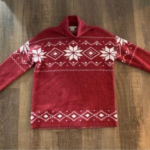 Womens fair isle snowflake sweater XS